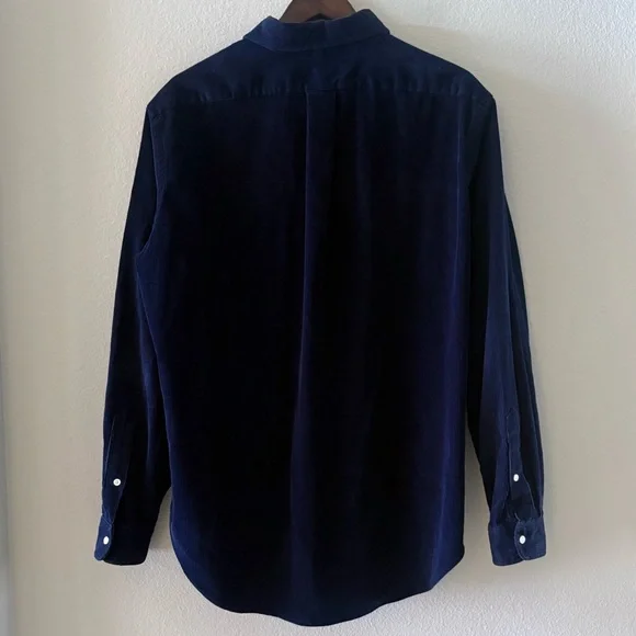RALPH LAUREN Vintage Corduroy Button Down Shirt | Classic Fit | Navy | Large - Picture 7 of 7